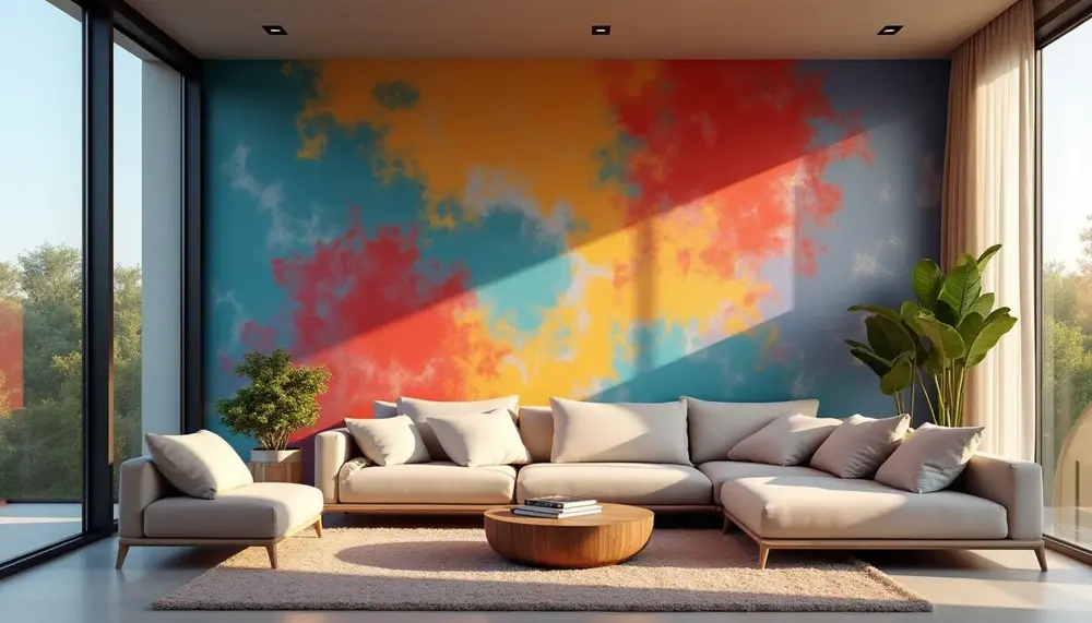 Kreative Ideen für eine coole Wandgestaltung im Wohnzimmer