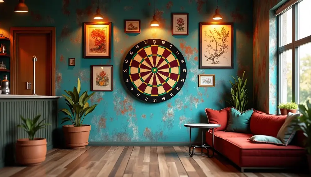 Kreative Wandgestaltung: So wird die Dartscheibe zum Hingucker