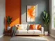 moderne-wandgestaltung-in-orange-und-grau-tipps-und-ideen