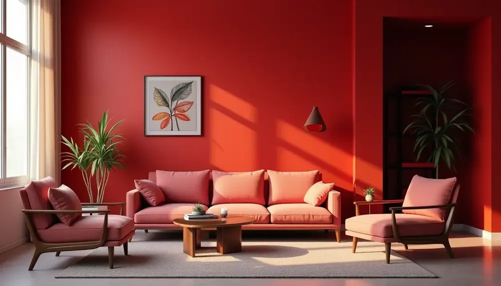 Wandgestaltung in Rot: Energie und Eleganz für Ihre Räume