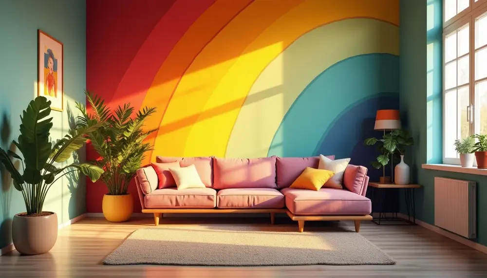 Wandgestaltung Regenbogen: Kreative Ideen für farbenfrohe Räume