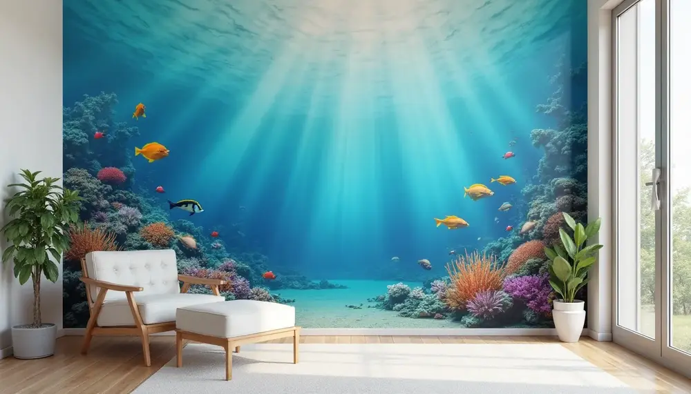 Wandgestaltung Unterwasserwelt: Einzigartige Designs für Ihre Räume